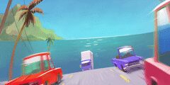 Happy Moving Car