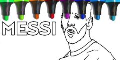 Messi Coloring Pages