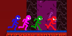 Stickman Brothers Nether Parkour